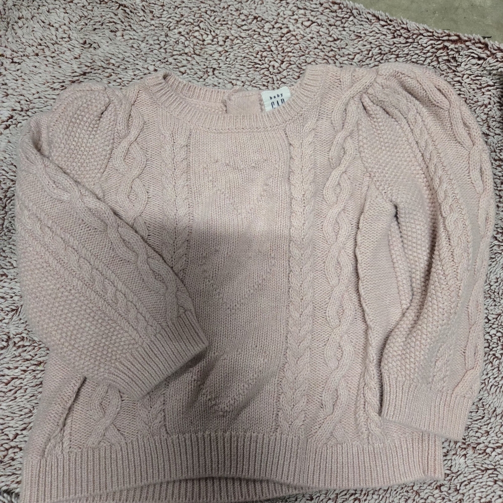 H&M Light Pink Cable Knit Sweater